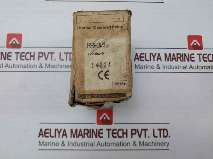 Fuji Electric Tr-5-1N/3 Thermal Overload Relay Tr20D Tr20Dw-m 600Vac
