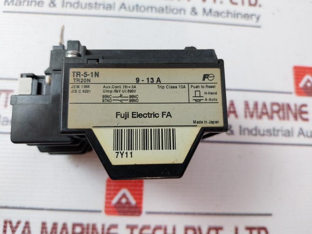 Fuji Electric Tr-5-1N Thermal Overload Relay 690V Tr20N