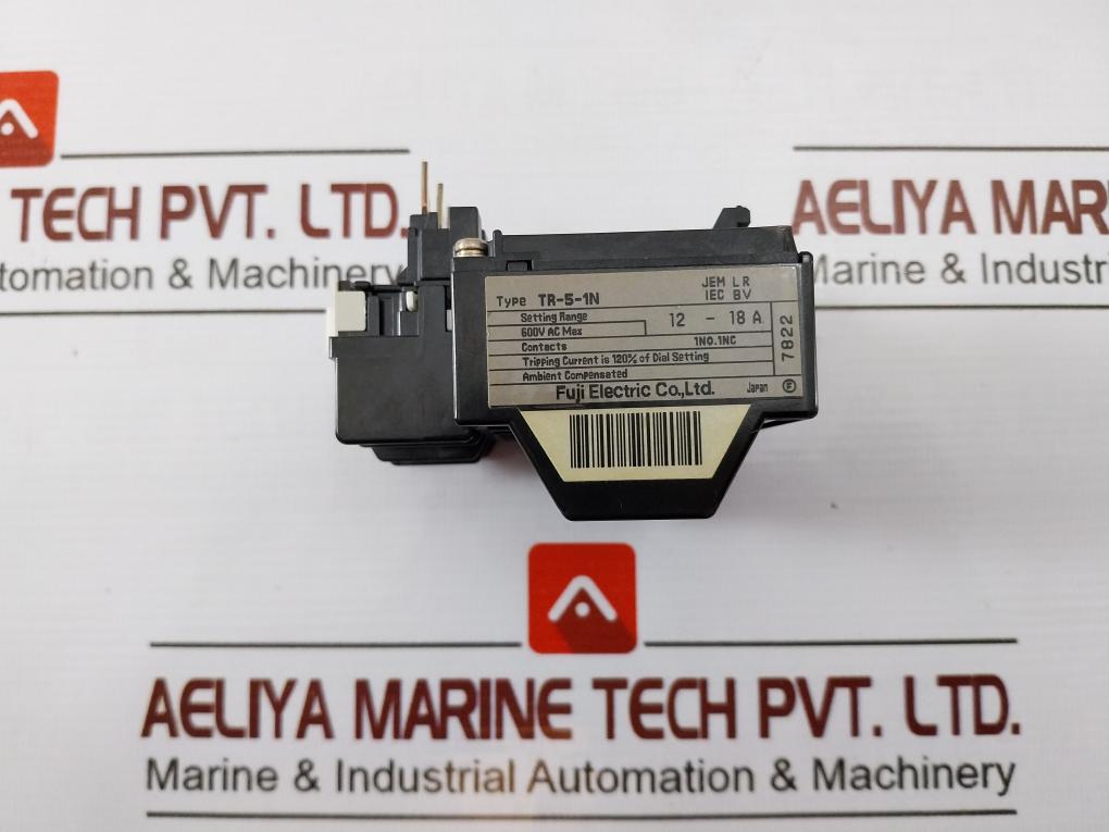 Fuji Electric Tr-5-1N Thermal Overload Relay 600V Ac Max 12-18 A Rc