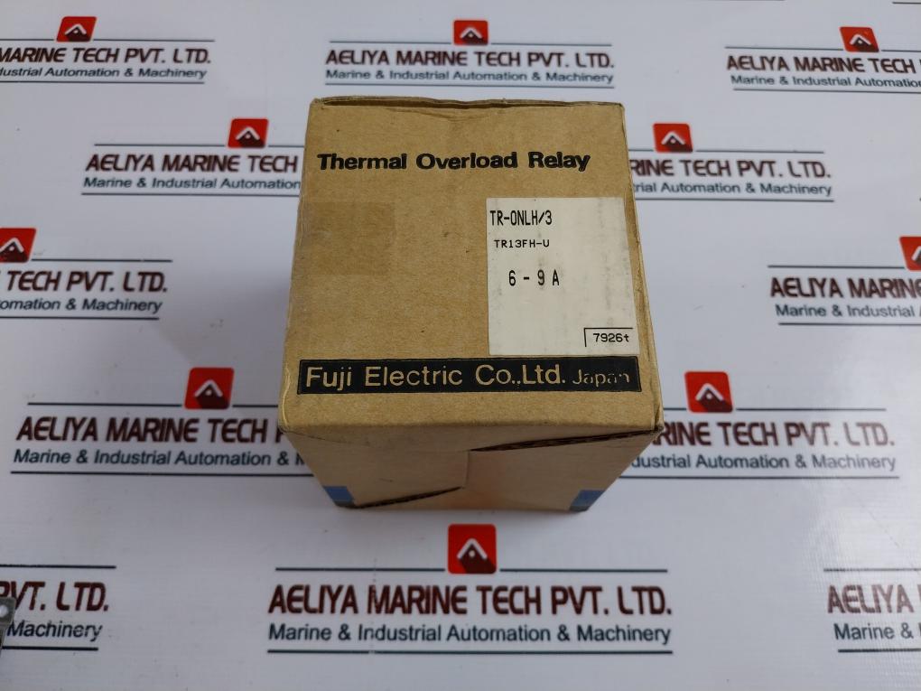 Fuji Electric Tr-onl/3 Thermal Overload Relay 600V Ac Max 6-9A