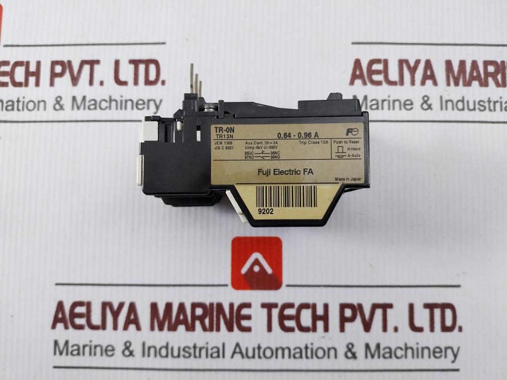 Fuji Electric Tr13N Thermal Overload Relay 10A 690V