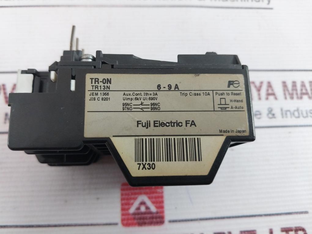 Fuji Electric Tr13N Thermal Overload Relay 690V