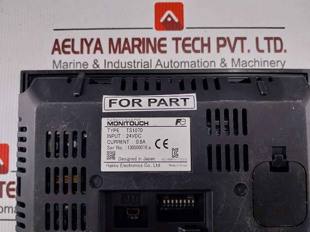 Fuji Electric Ts1070 Hmi Display 24vdc 0.8a(Not Working)