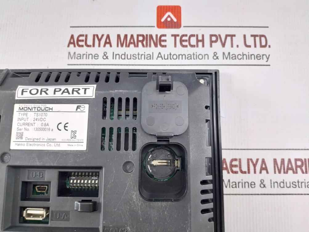 Fuji Electric Ts1070 Hmi Display 24vdc 0.8a(Not Working)