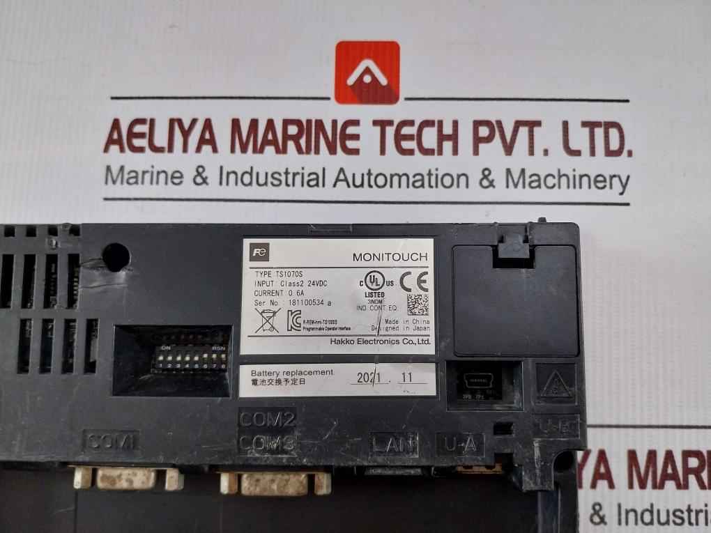 Fuji Electric Ts1070s Rem-hmi Programmable Operator Interface Panel(Not Working)