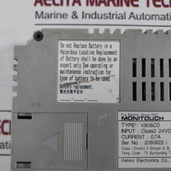 Fuji Electric V806Icd Human Machine Interface Monitouch Panel T5