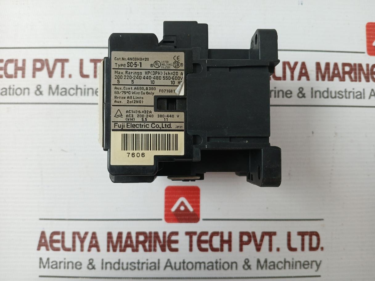 Fuji Electrical 380–400V(50Hz) Standard Electromagnetic Contactor Sc-5-1