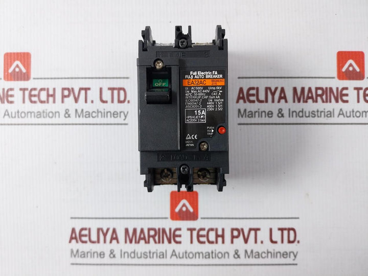 Fuji Electric Ea32Ac Molded Case Circuit Breaker 50-60Hz/500V