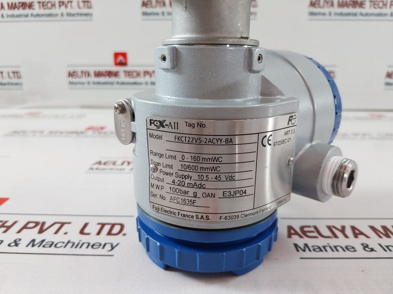 Fuji Electric Fkct22V5-2Acyy-ba Differential Pressure Transmitter 4-20 Madc 100