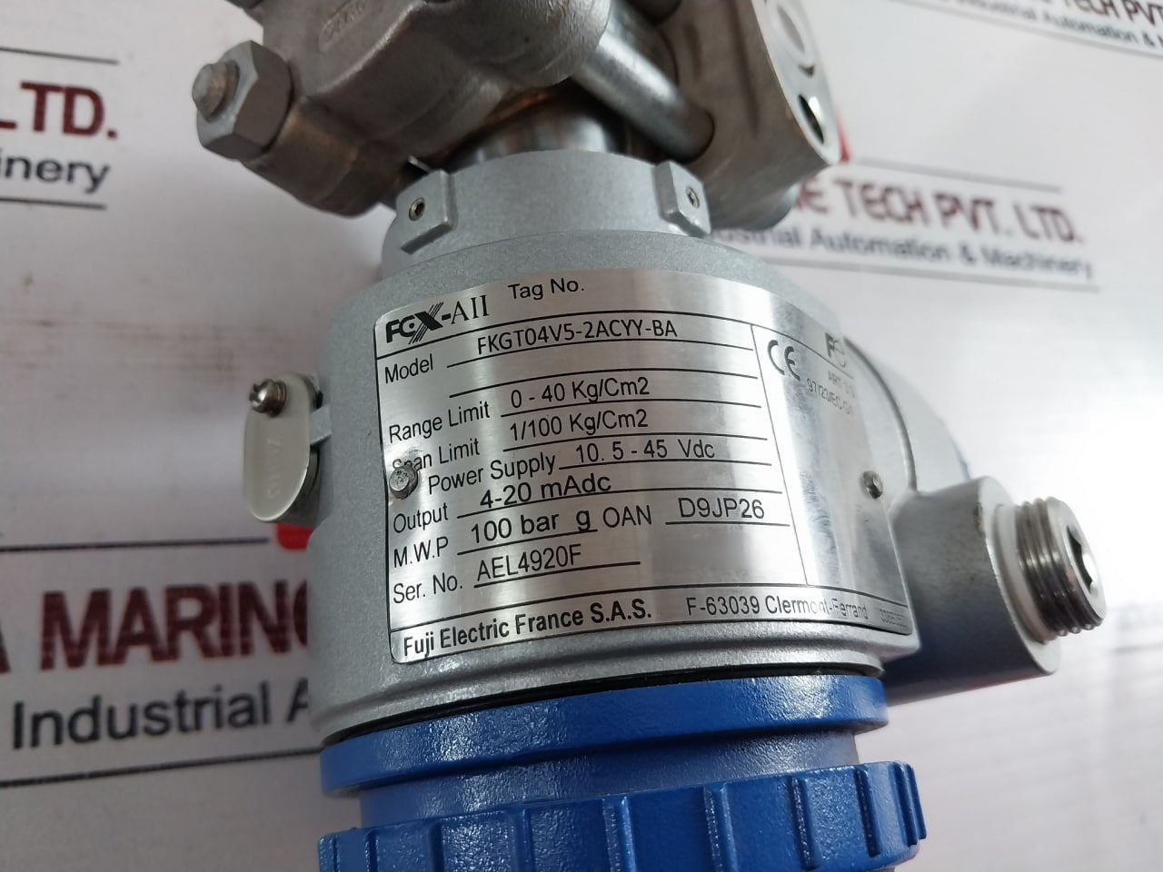 Fuji Electric Fkgt04V5-2Acyy-ba Pressure Transmitter 10.5-45 Vdc