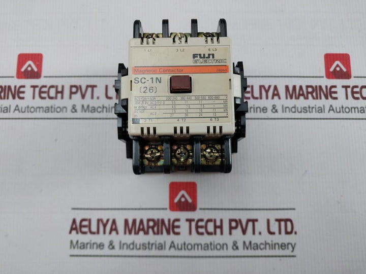 Fuji Electric Sc-1N [26] Magnetic Contactor 400-440V 60Hz 50A