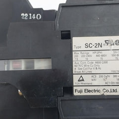 Fuji Electric Sc-2N [35] Magnetic Contactor 60/75°C 400-440V 50-60Hz