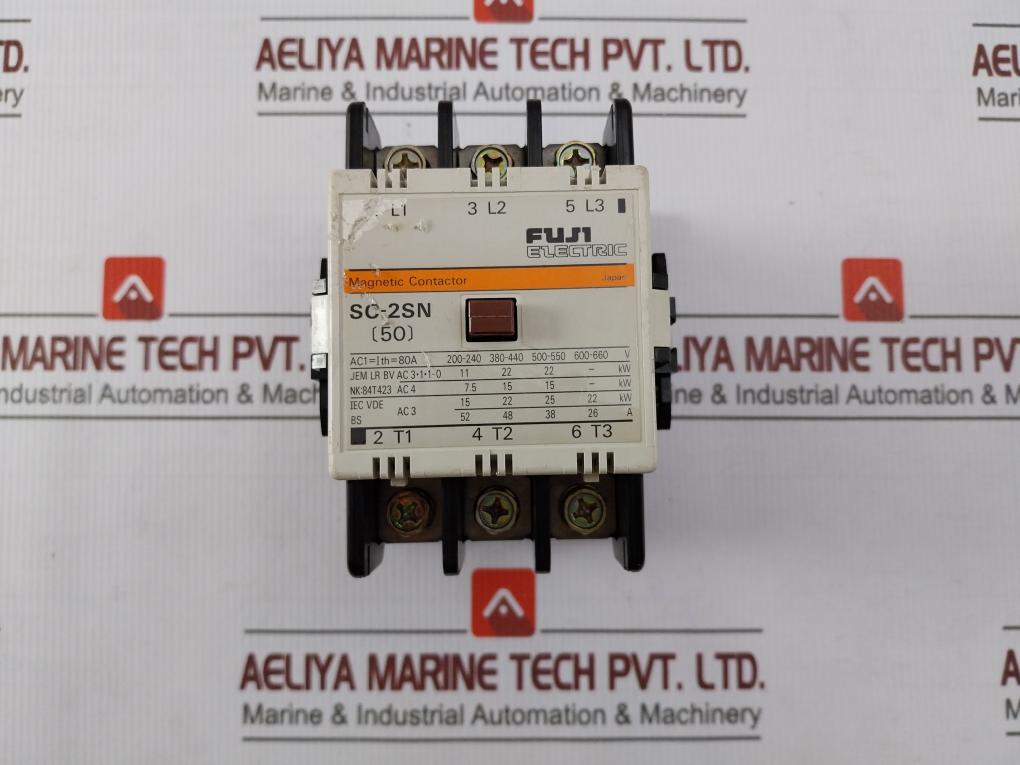 Fuji Electric Sc-2Sn (50) 3 Phase Magnetic Contactor 200-220V 60Hz 80A