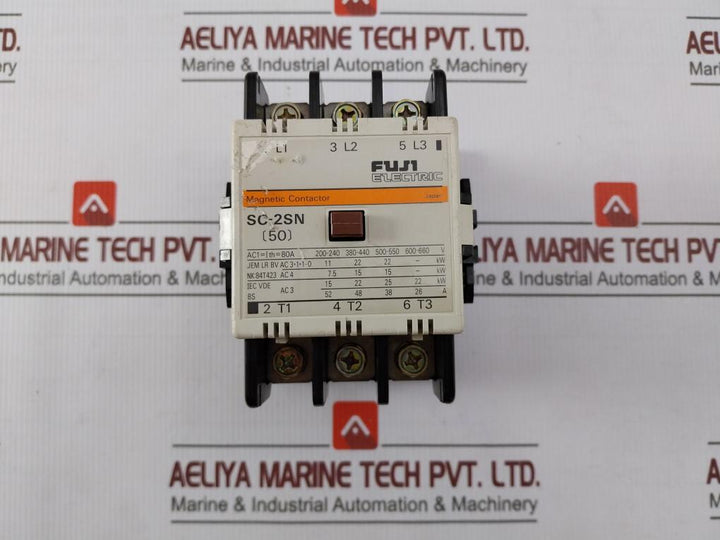 Fuji Electric Sc-2Sn (50) 3 Phase Magnetic Contactor 200-220V 60Hz 80A