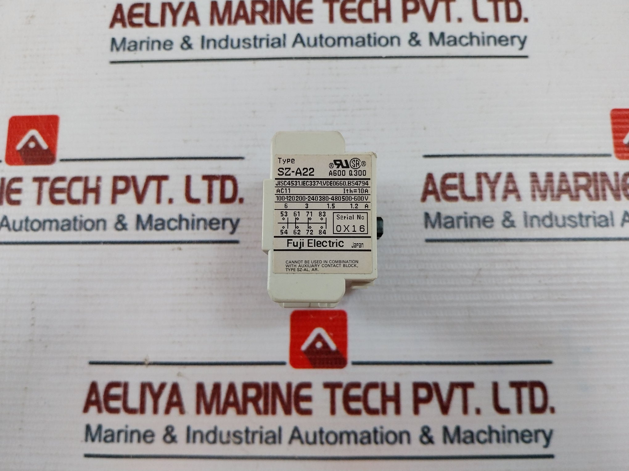 Fuji Electric Sz-a22 Auxiliary Contact Block A600 Q300