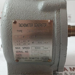 Fuji Seimitsu Qvah-10N1C Tachometer Generator 40V 5000 Rpm