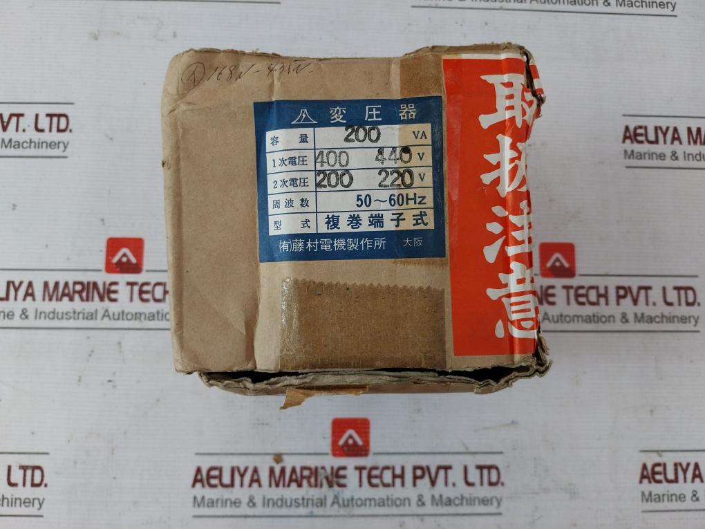 Fujimura Electric 200Va Transformer 400 440V 50-60Hz