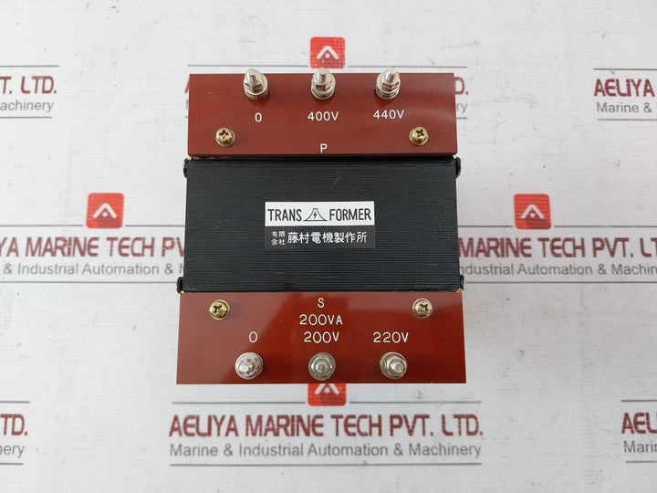 Fujimura Electric 200Va Transformer 400 440V 50-60Hz
