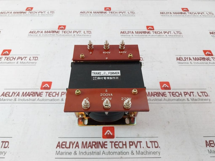 Fujimura Electric 200Va Transformer 400 440V 50-60Hz