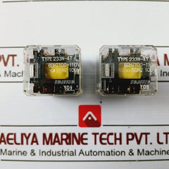 Fujitsu 233N-4T Auxiliary Relay 60Hz 100-110V N580-2333-n014