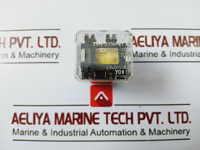 Fujitsu 233N-4T Auxiliary Relay 60Hz 100-110V N580-2333-n014