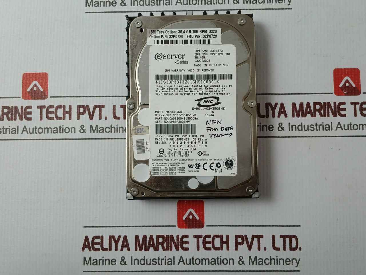 Fujitsu 33P3373 Ibm Ultra 320 Scsi Hard Disk Drive 36.4Gb 10K Rpm 32P0726
