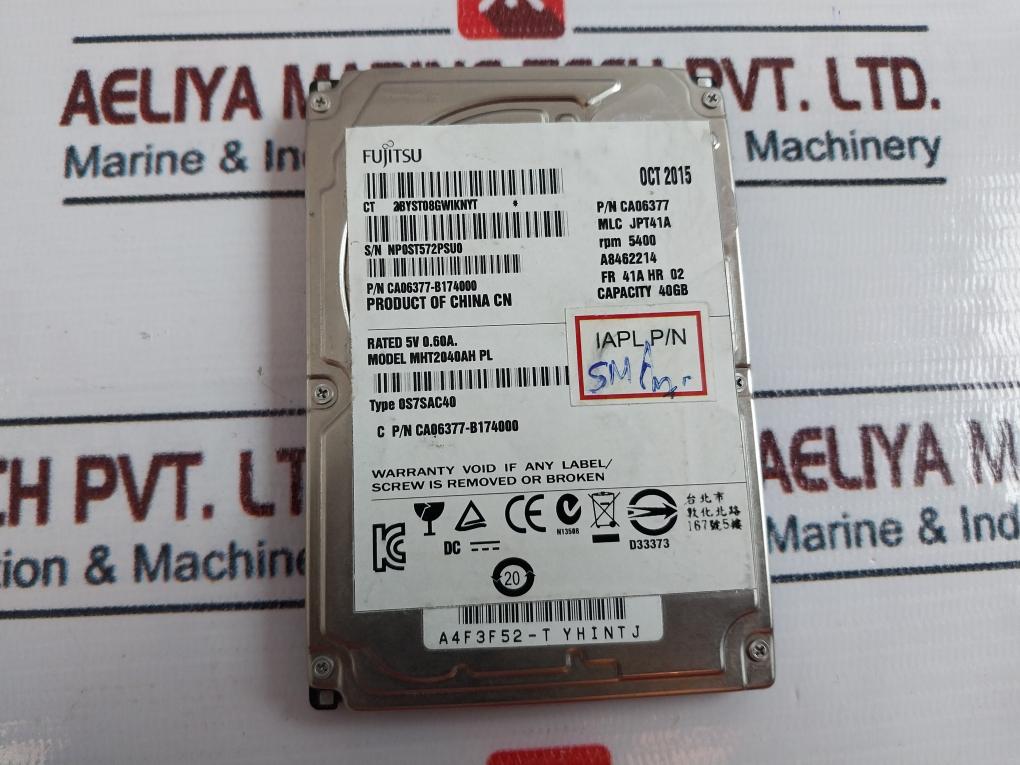 Fujitsu Mht2040Ah Pl Hard Drive Ca06377-b17400