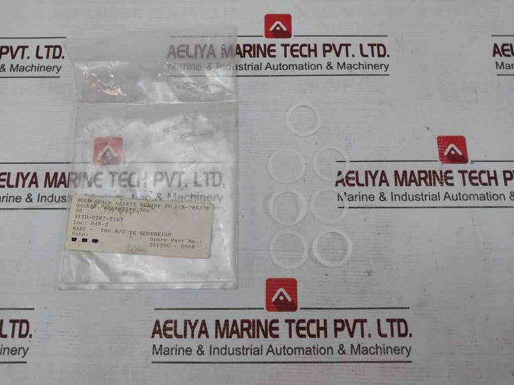 Fukui Seisakusho 34 Safety & Relief Valve M Gasket (Inlet Piece) Kit V7010