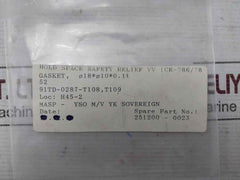 Fukui Seisakusho 34 Safety & Relief Valve M Gasket (Inlet Piece) Kit V7010