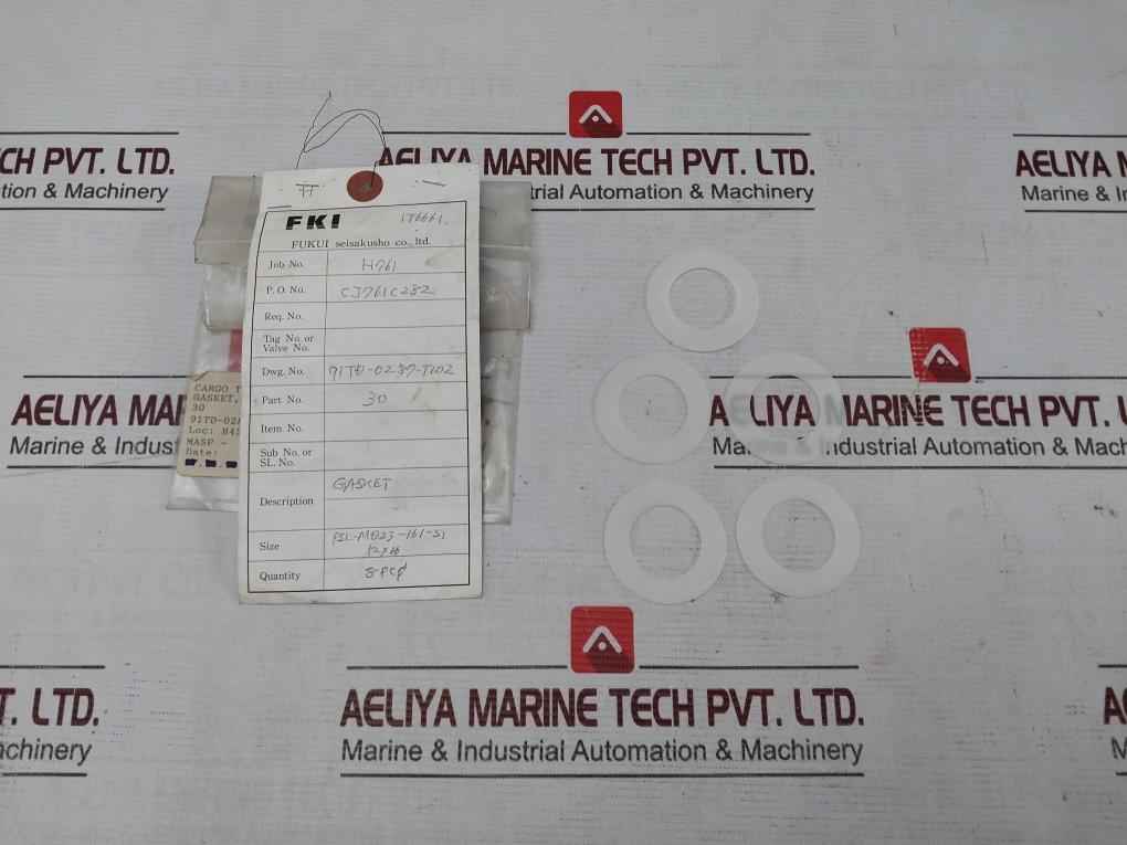 Fukui Seisakusho 34 Safety & Relief Valve M Gasket (Inlet Piece) Kit V7010