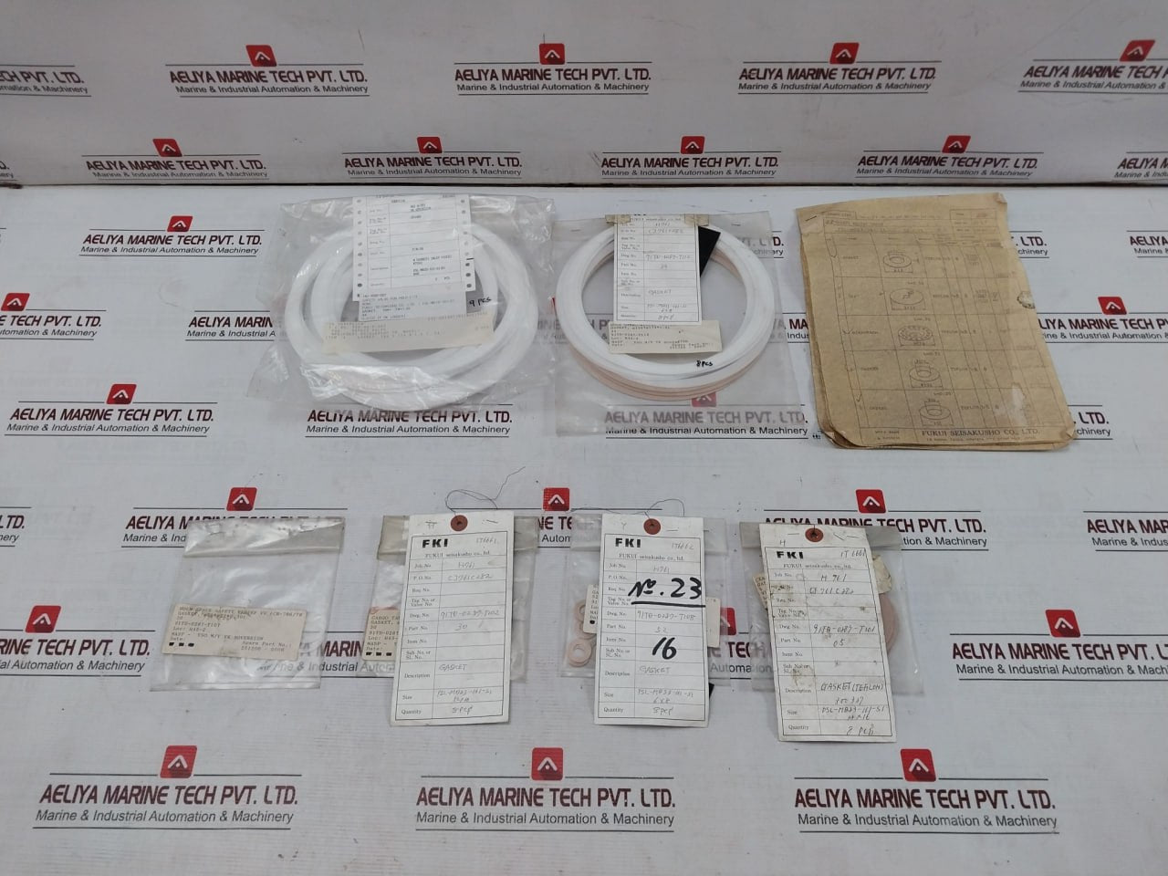 Fukui Seisakusho 34 Safety & Relief Valve M Gasket (Inlet Piece) Kit V7010