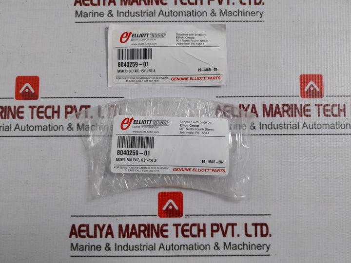 Full Face Gasket Kit 8040259-01 Ebara Corporation Elliott