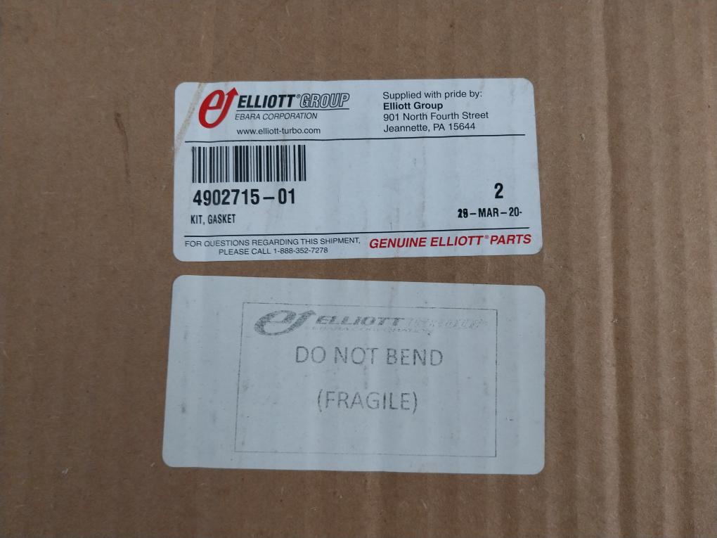 Full Face Gasket Kit 8040259-01 Ebara Corporation Elliott