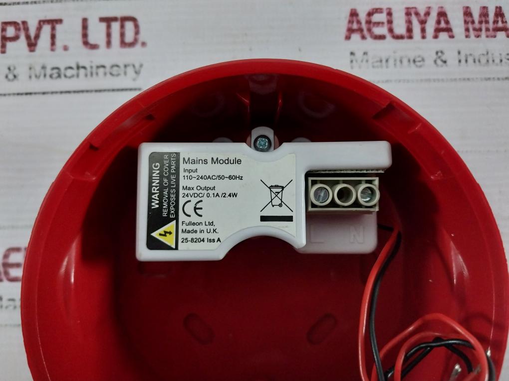 Fulleon 25-10155-a Fire Alarm Sounder 110 240Ac/50 60Hz 9-15Vdc/18-28Vdc