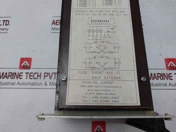 Funa Pmd 4X7 Cn Room Lighting Control Panel Module 180-240V/90-120V