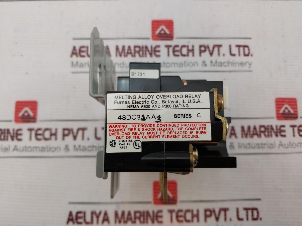 Furnas 48Dc31Aa3 3 Poles Thermal Overload Relay Series C,D