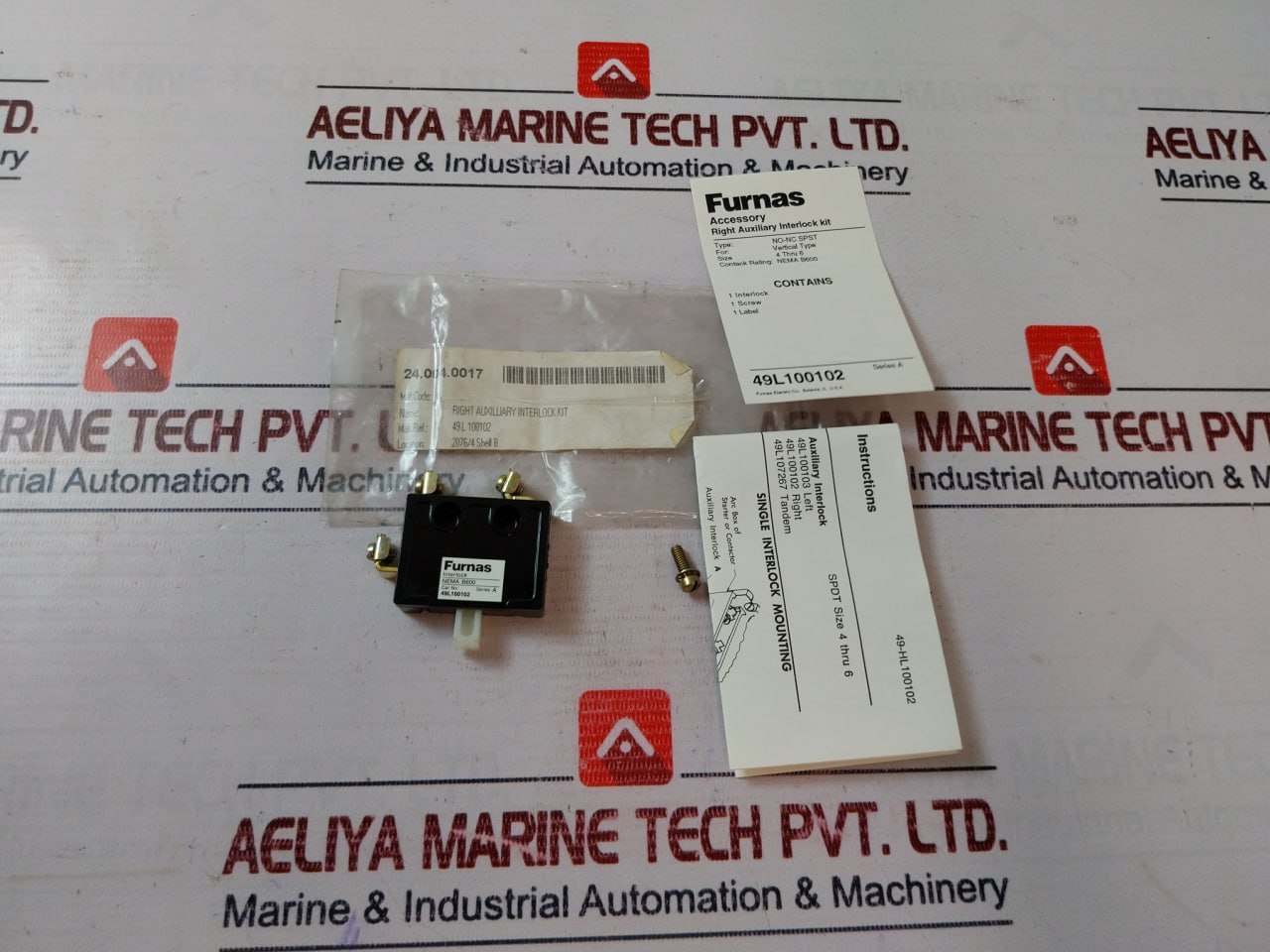 Furnas 49L100102 Right Auxiliary Interlock Kit