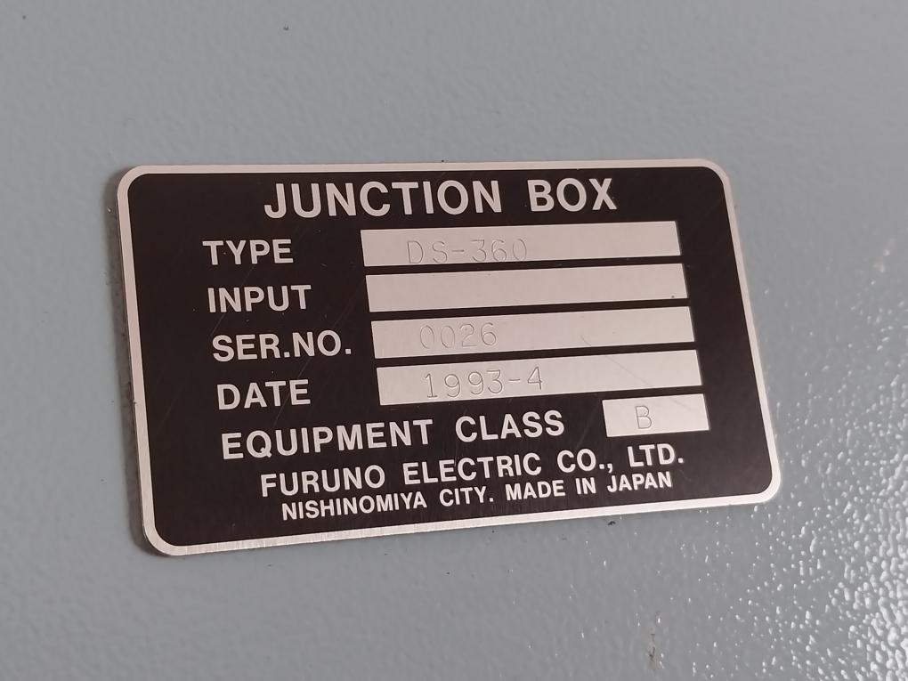 Furuno Electric Ds-360 Junction Box, Class B