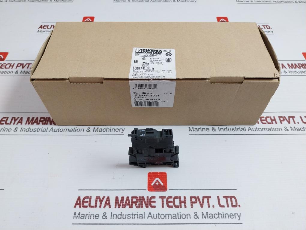 Fuse Terminal Block Box Ut 6-hesiled 24 Phoenix Contact (1 Box = 50 Pcs)
