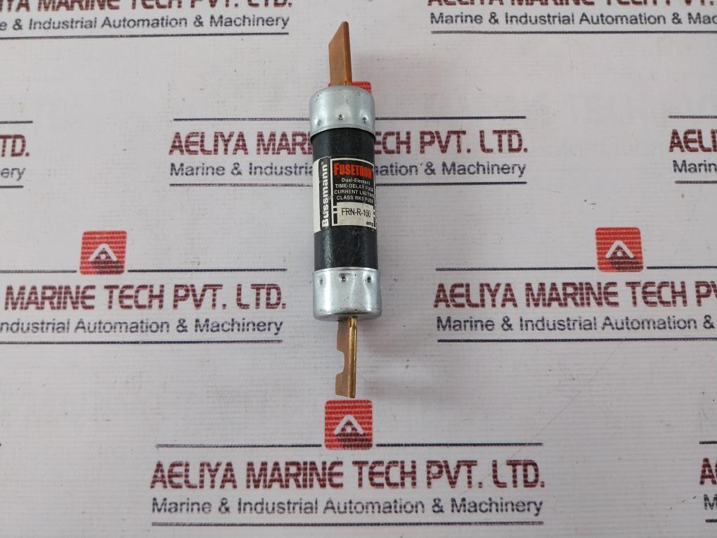 Lot of 2X Fusetron Frn-r-100 Dual-element Time-delay Fuse 250v