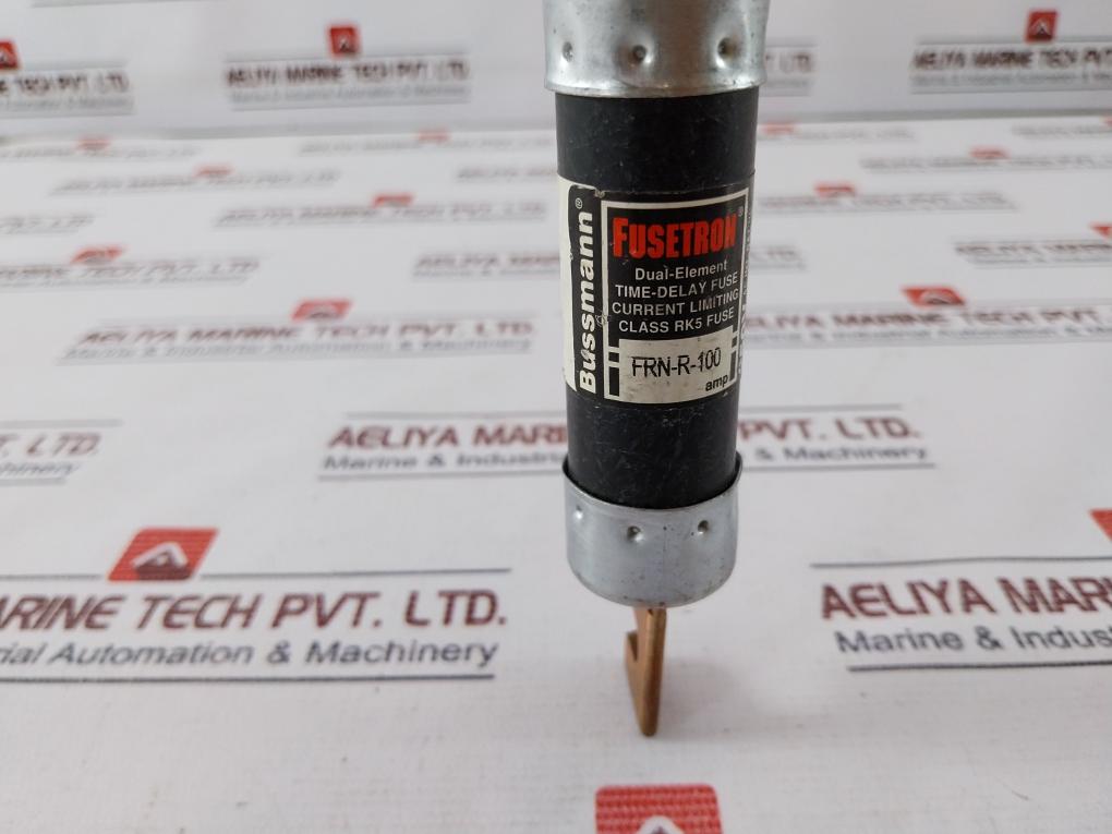 Lot of 2X FUSETRON FRN-R-100 Dual-Element Time-Delay Fuse 250V AC