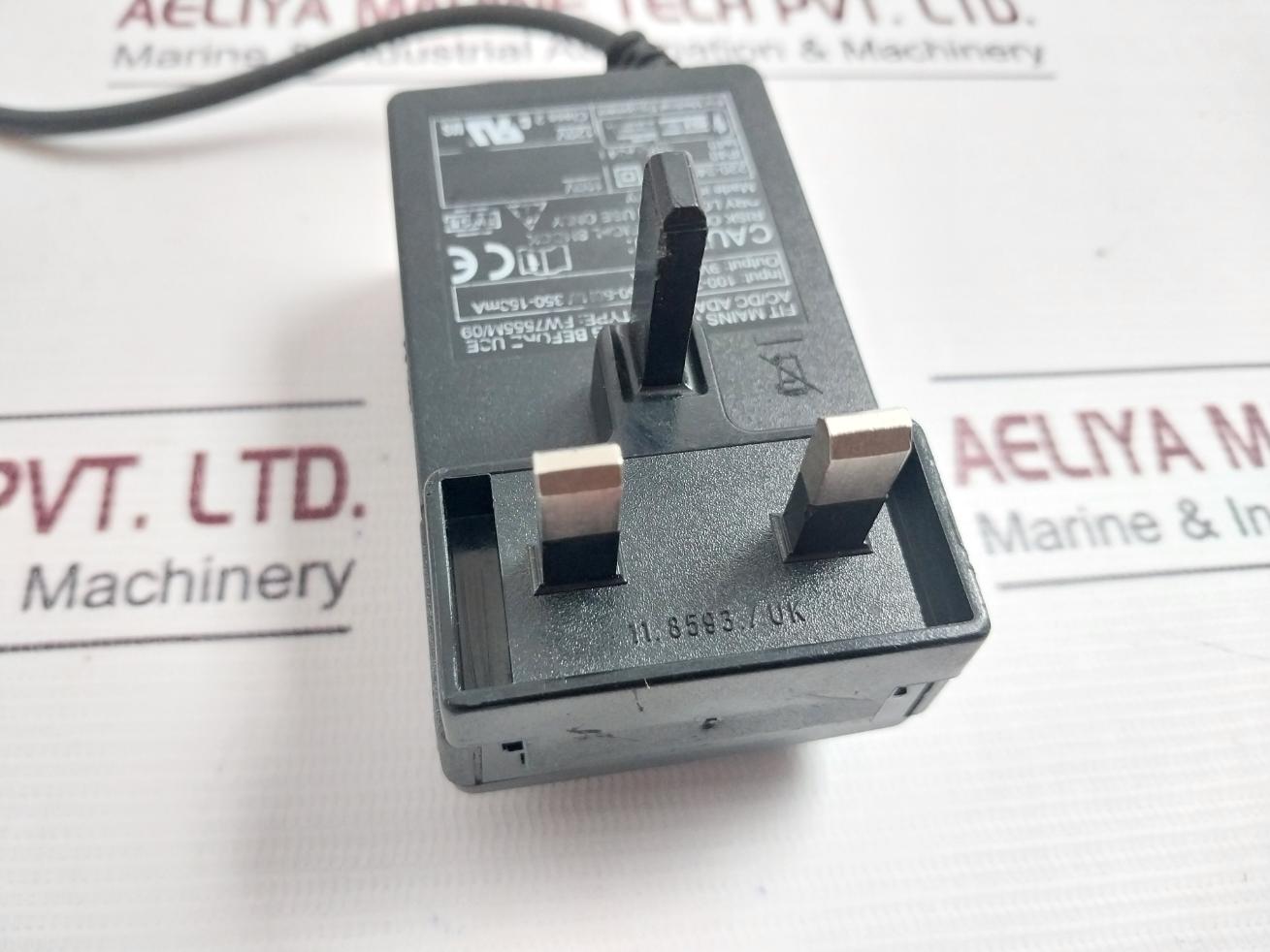 Fw7555M/09 Ac/Dc Adapter 100–240V 50–60Hz 350–150Ma Ip40