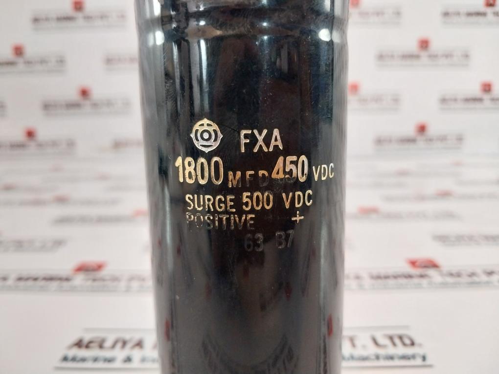 Fxa 1800Mfd Capacitor 500 Vdc