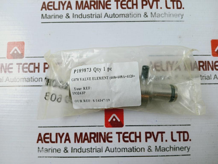 G070 Valve Element Position With 537A, 557A, 462A, 463A