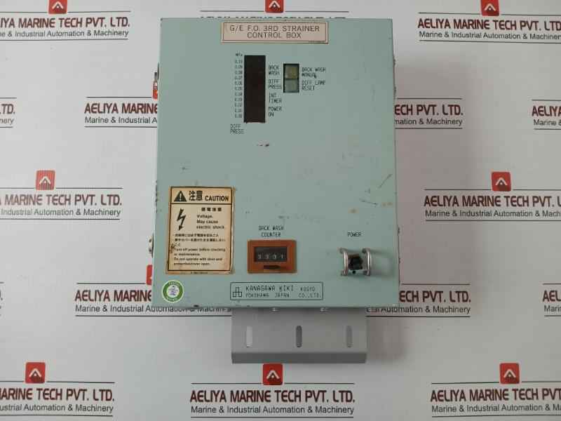G/E F.O. 3Rd Strainer Control Box Kanagawa Kiki Kogyo 0.00-0.10 Mpa