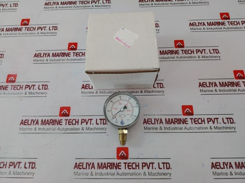 Ga-gassarmatur A/S D 3 Pressure Gauge 0-315 Bar 0-4500 Psi