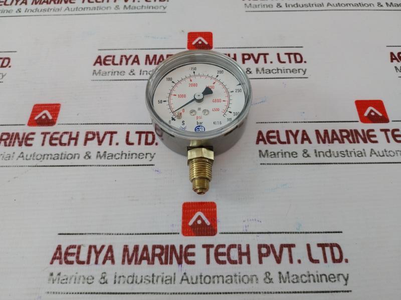 Ga-gassarmatur A/S D 3 Pressure Gauge 0-315 Bar 0-4500 Psi