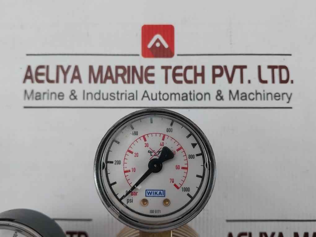 Wika Ga600 0-41 Bar High Pressure Gas Regulator 0-1000 Psi