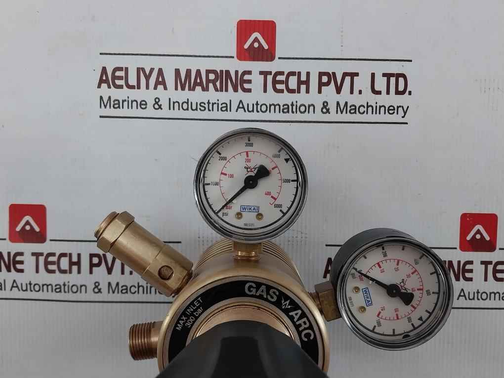 Wika Ga600 0-41 Bar High Pressure Gas Regulator 0-1000 Psi