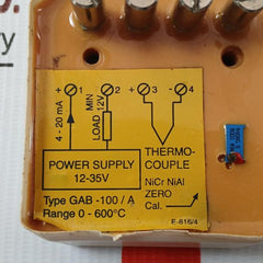 Gab-100/A Thermocouple Amplifier Kongsberg 12-35V